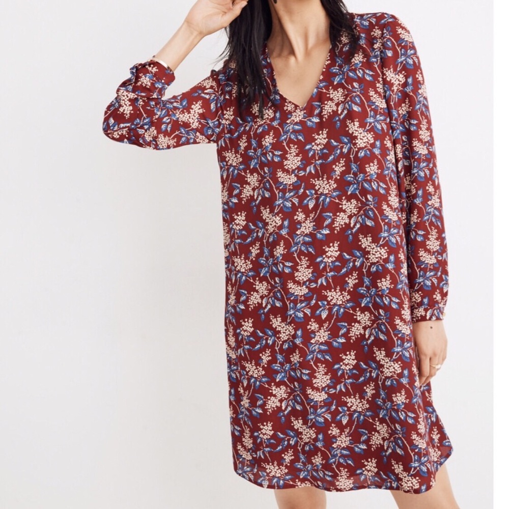 Madewell Button-Back Dress in Antique Flora Medium